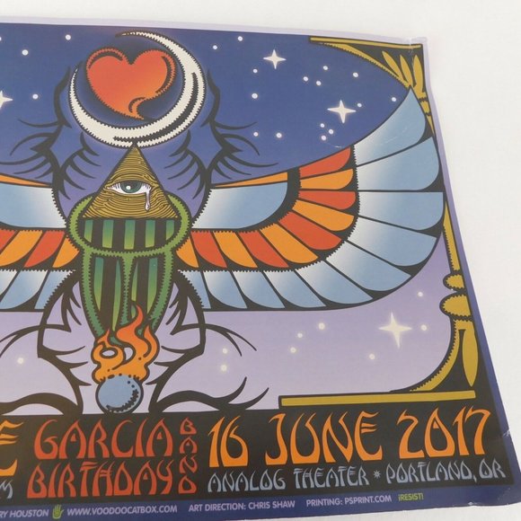 Garcia Birthday Band Lot of 3 Original Concert Posters Flyer Moonalice Oregon - Picture 11 of 11